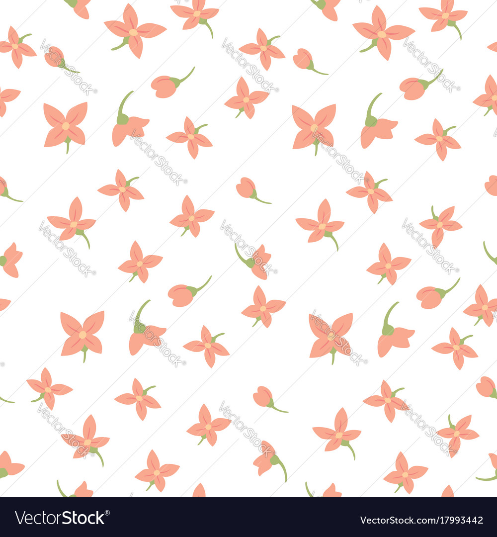 Floral textile seamless pattern