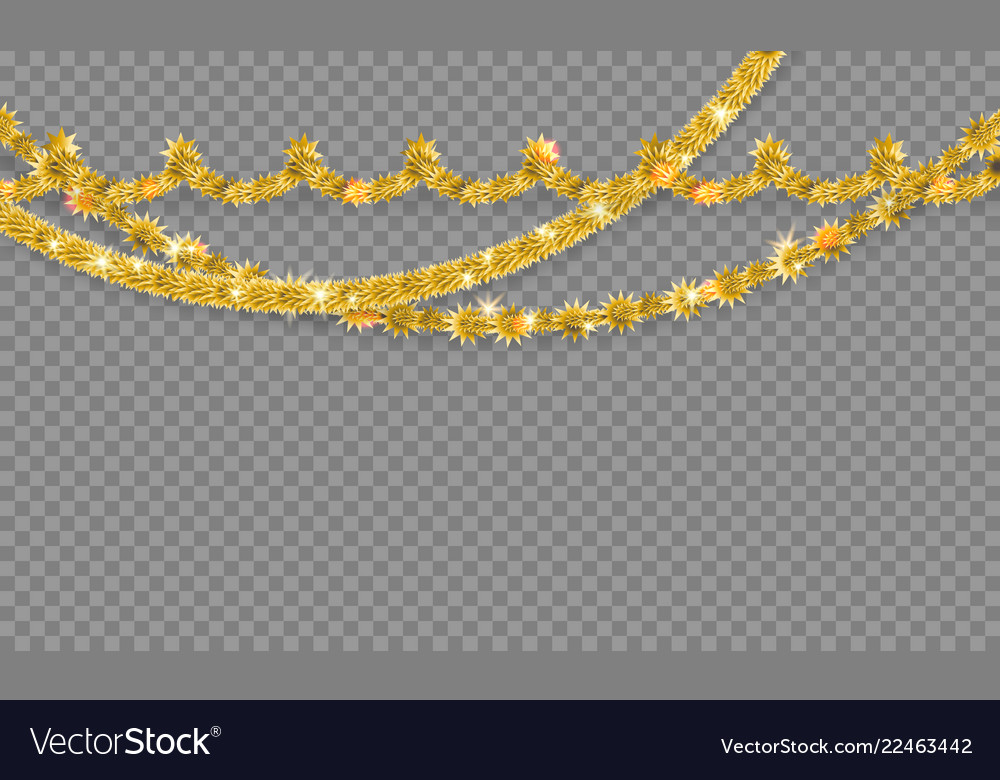 Gold decor isolated Royalty Free Vector Image - VectorStock