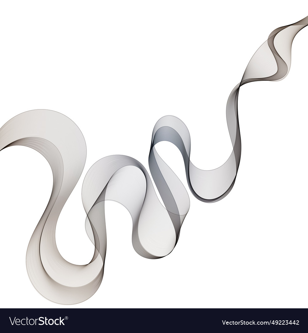 Gray wave abstract background for presentation Vector Image