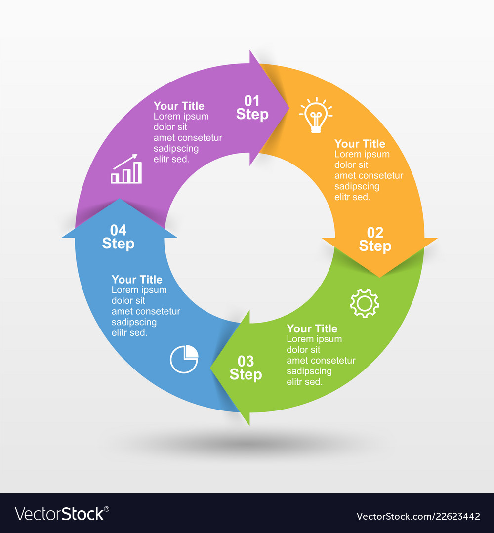 Infographic design template with option or step