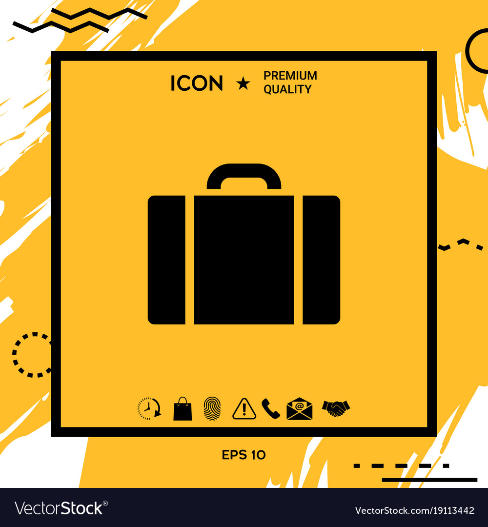 Travel bag icon