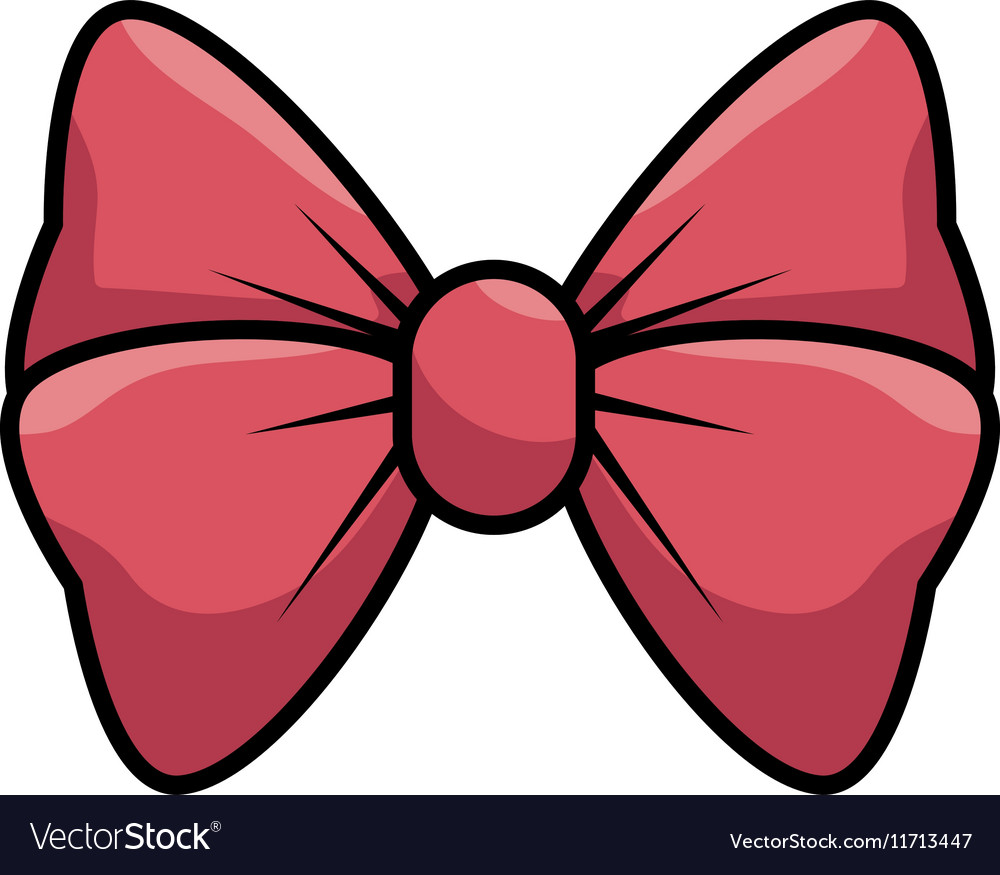 Bow cute female icon Royalty Free Vector Image