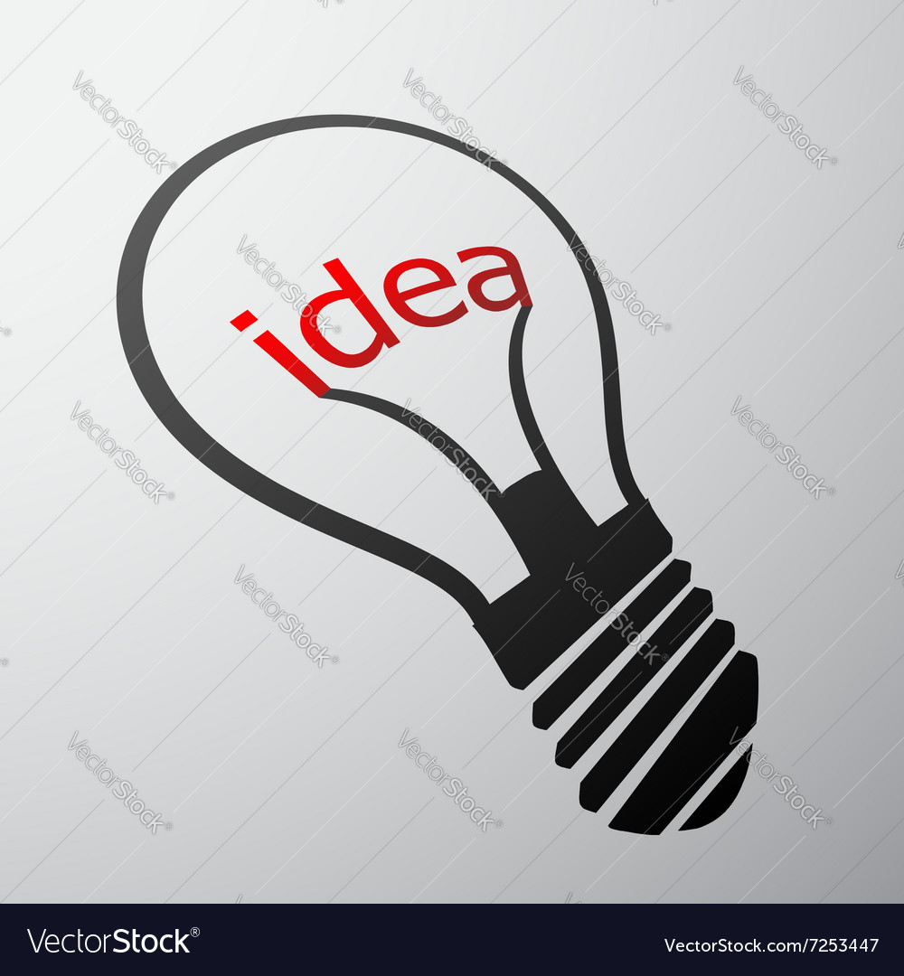 Light Bulb Stock Royalty Free Vector Image - Vectorstock