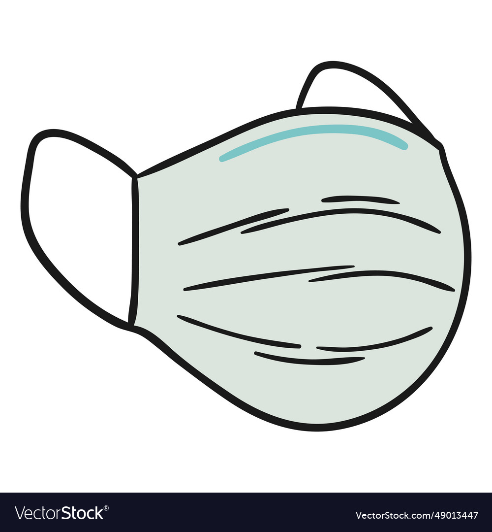 Surgical mask Royalty Free Vector Image VectorStock