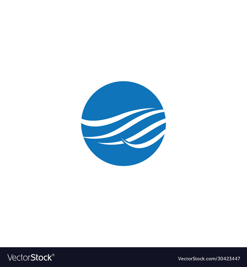 Wave symbol design Royalty Free Vector Image - VectorStock