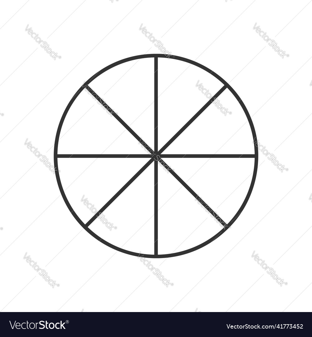 circle-divided-in-8-segments-pie-or-pizza-round-vector-image