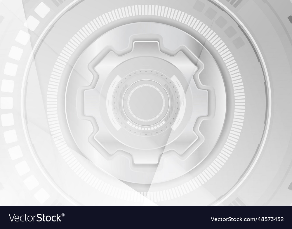 Grey geometric technology background