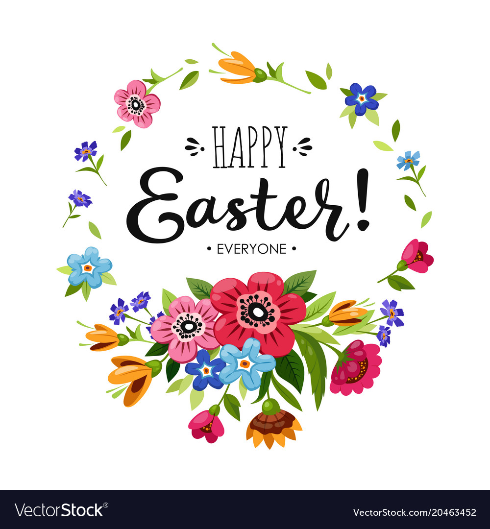 Happy Easter Flower Images