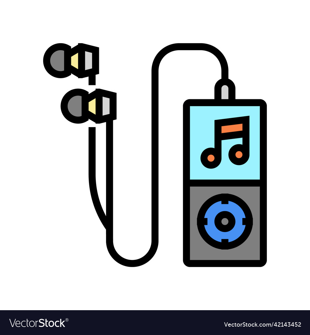 Mp3 player color icon