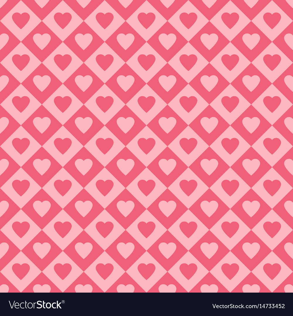 Seamless pattern with hearts Royalty Free Vector Image