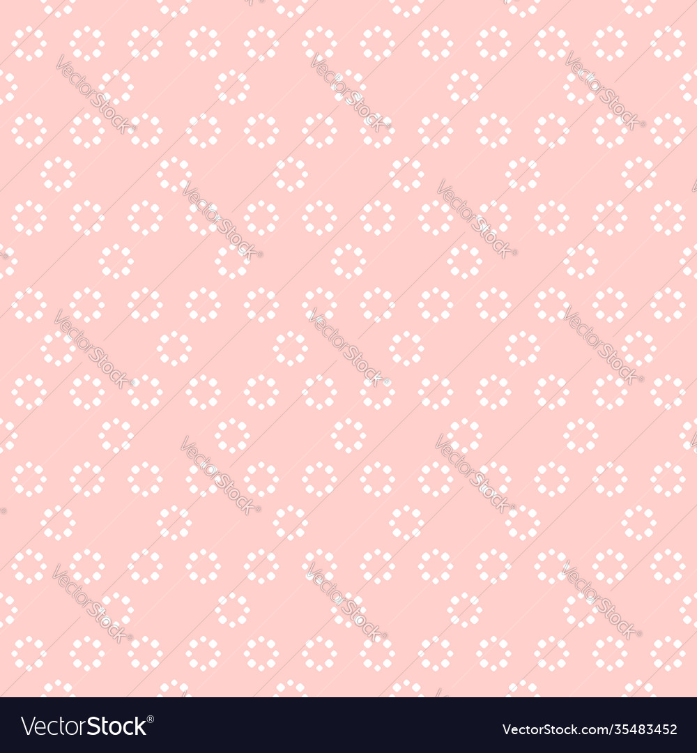 Simple abstract seamless pattern with flowers Vector Image