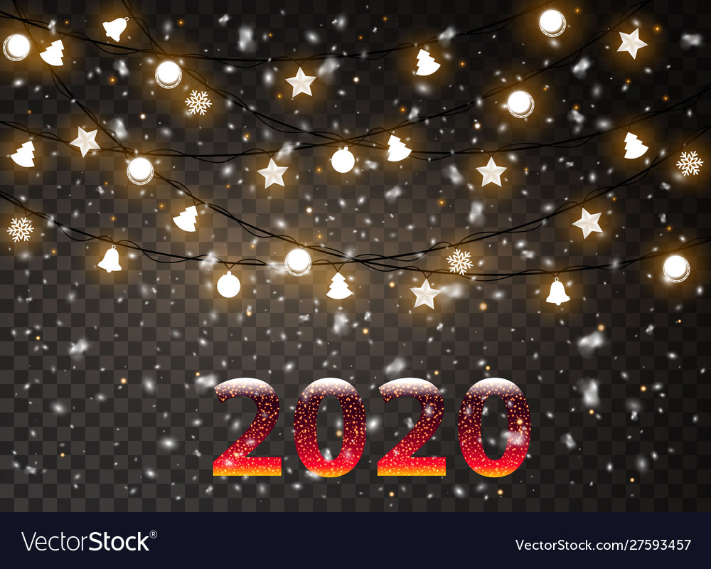 2020 garlands decorations snowflakes snow