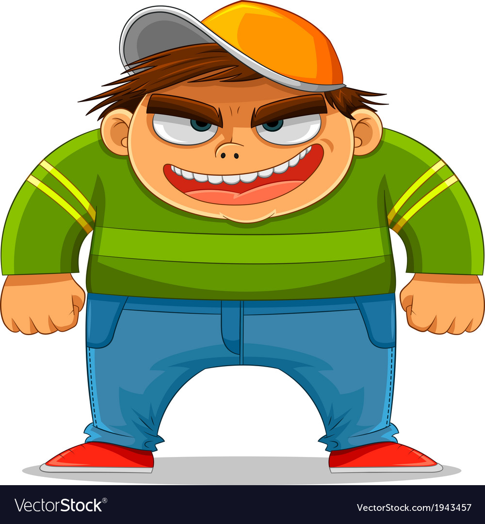 Cartoon bully Royalty Free Vector Image - VectorStock