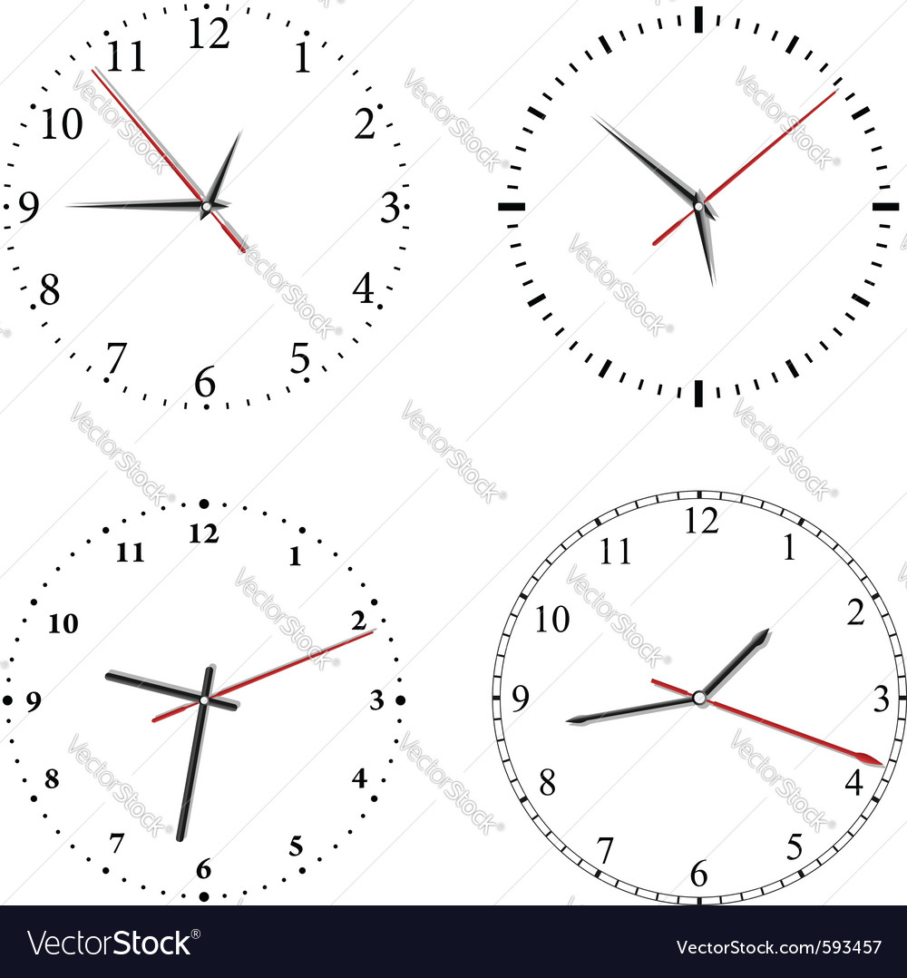 Clock Royalty Free Vector Image - VectorStock