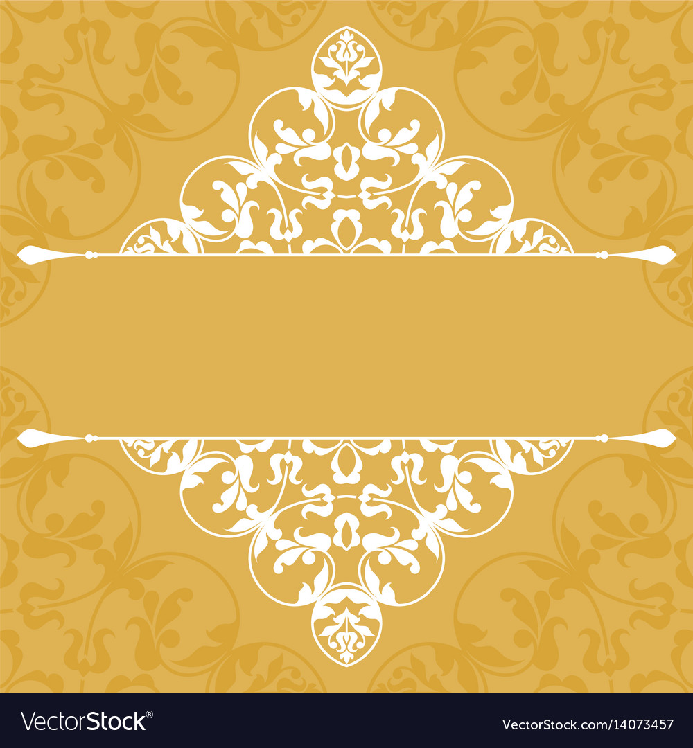 Floral pattern for invitation card