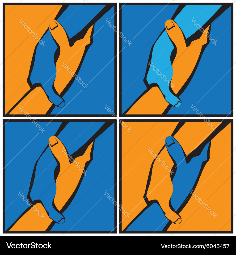 Helping hand Royalty Free Vector Image - VectorStock