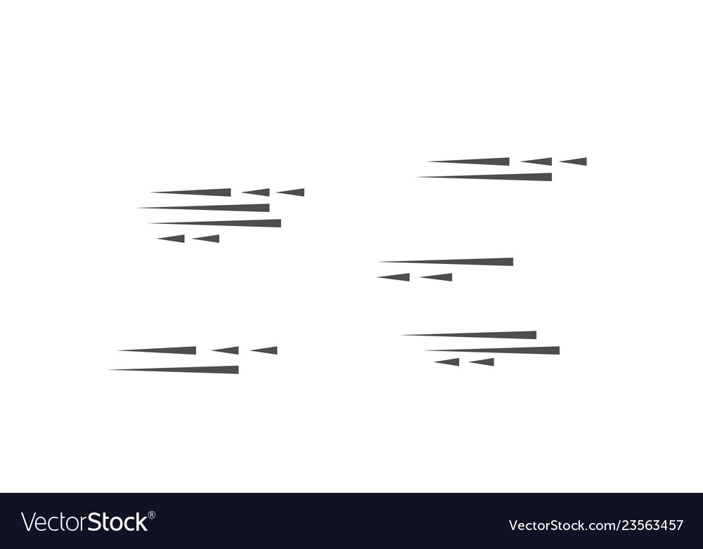 Speed lines isolated set motion effect for your Vector Image