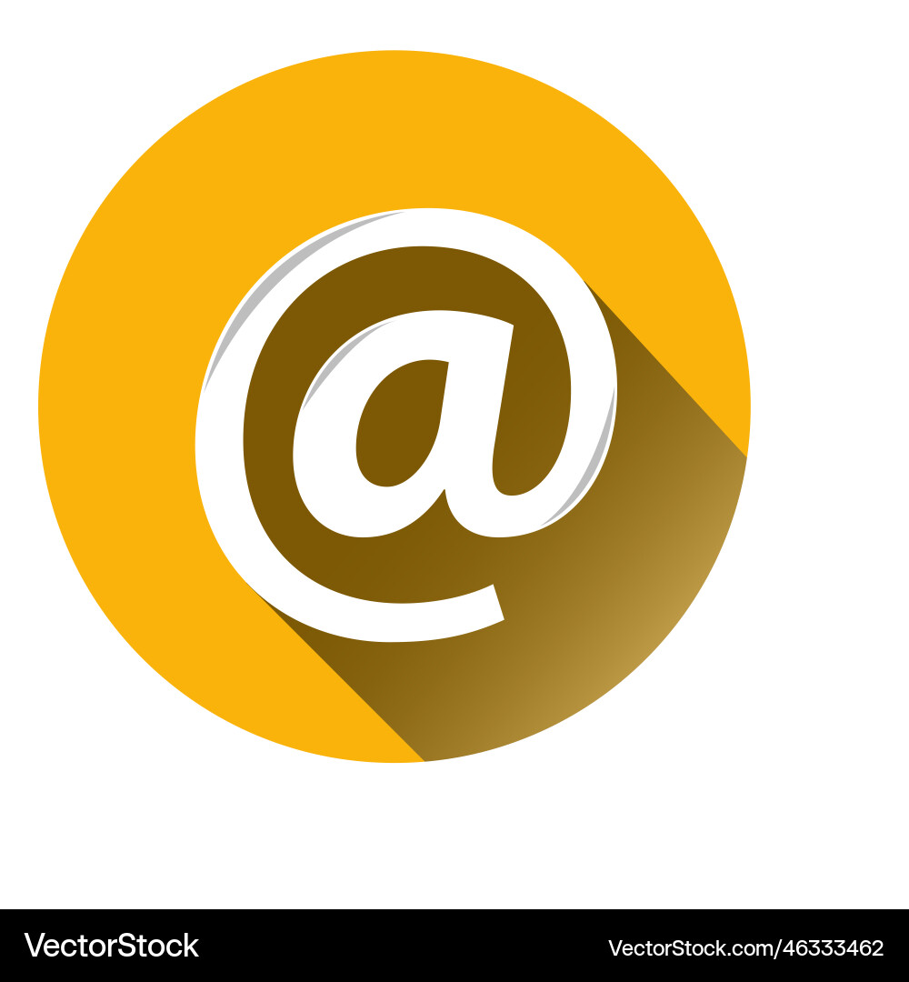 At circle icon Royalty Free Vector Image - VectorStock