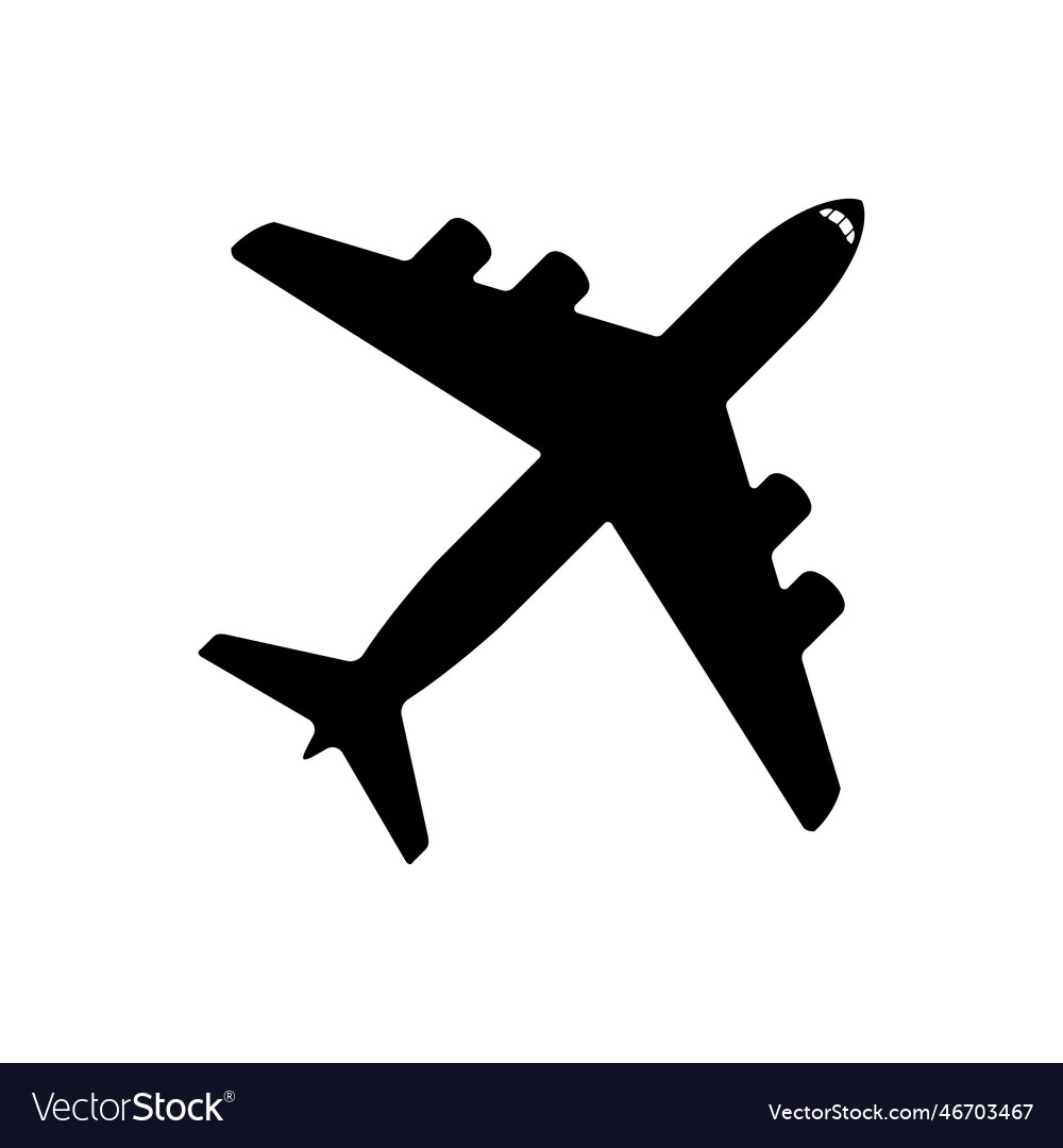 Airplane icon isolated transportation concept