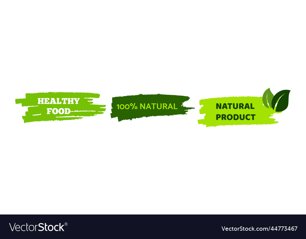 Green natural bio labels