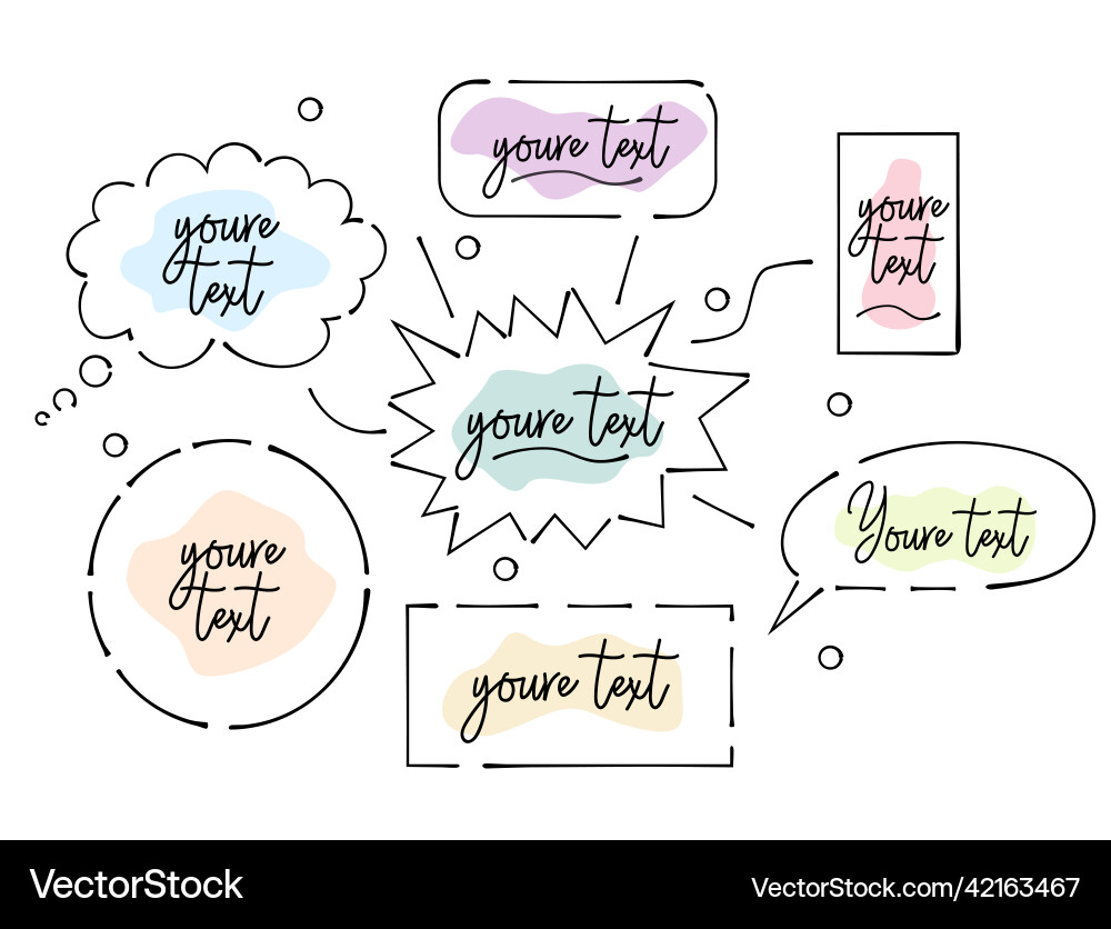 Simple frames set Royalty Free Vector Image - VectorStock