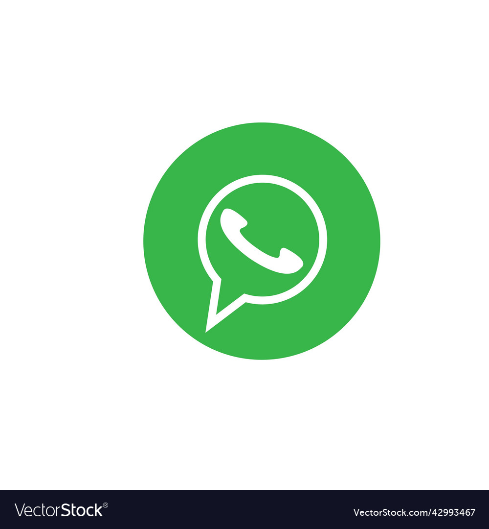 Social media whatsapp for editorial icon design Vector Image