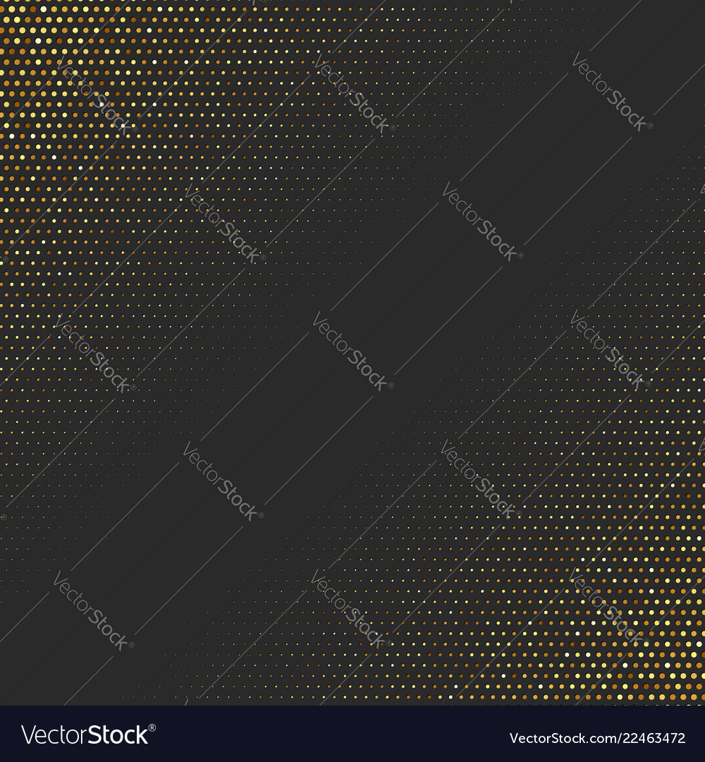 Abstract golden background with halftone effect Vector Image