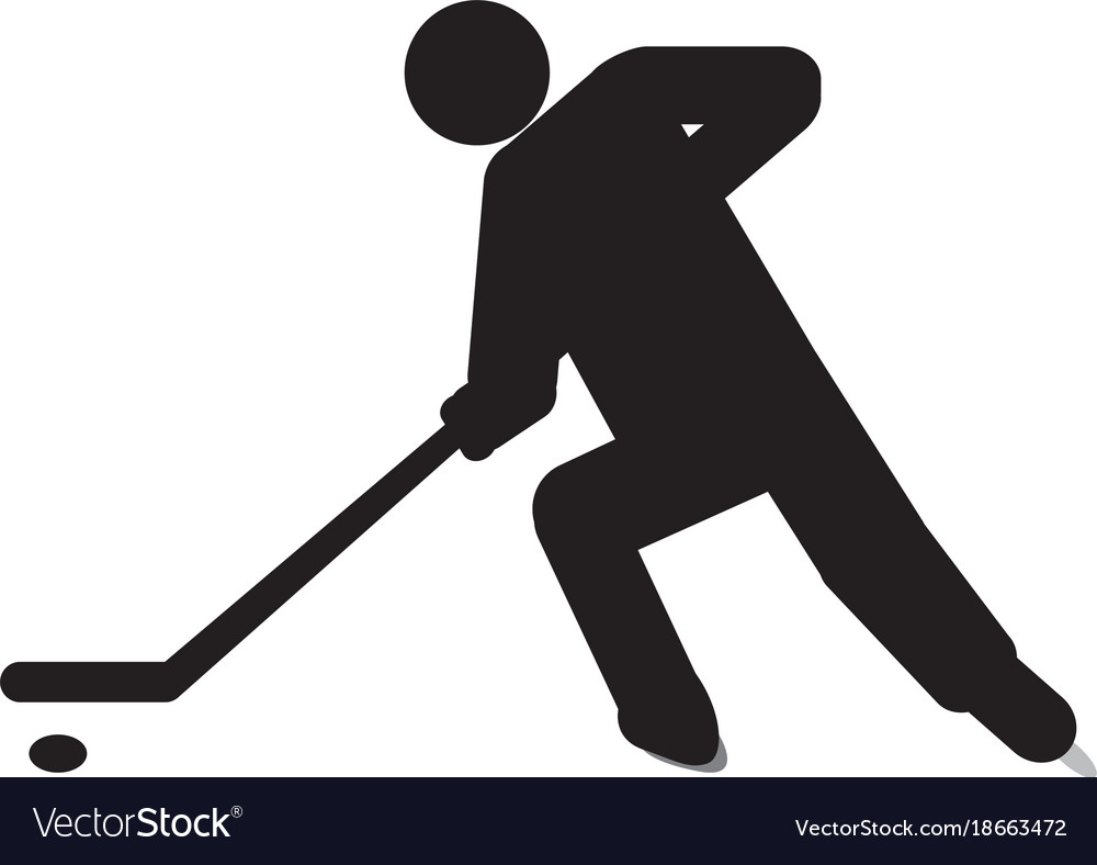 Abstract hockey symbol