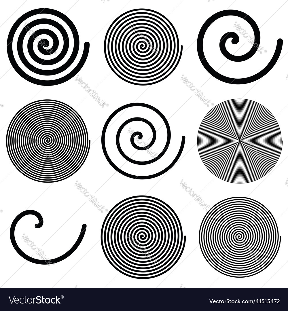 Archimedean spiral swirl twirl whirl design