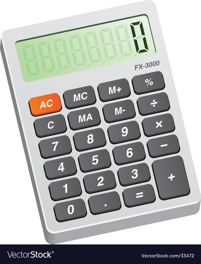 Calculator Royalty Free Vector Image - VectorStock