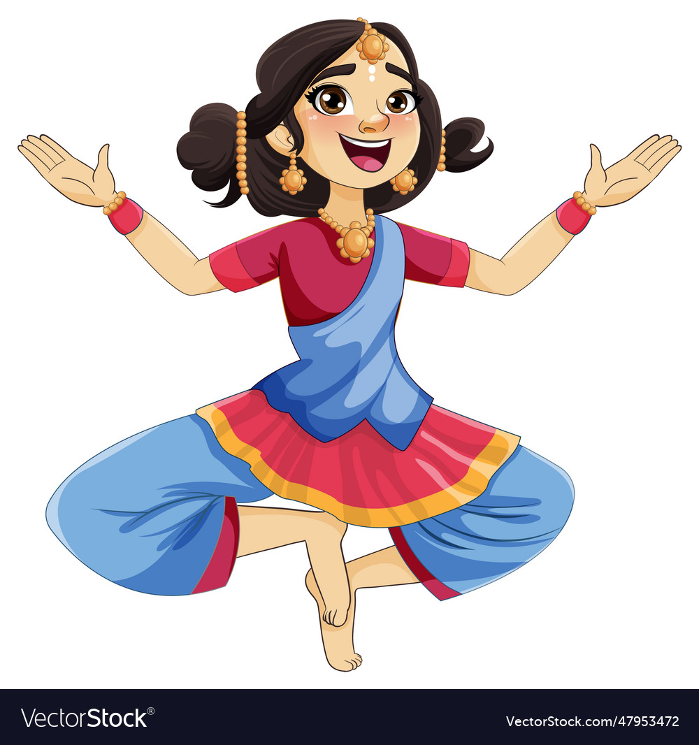 Indian cartoon characters in traditional cultural