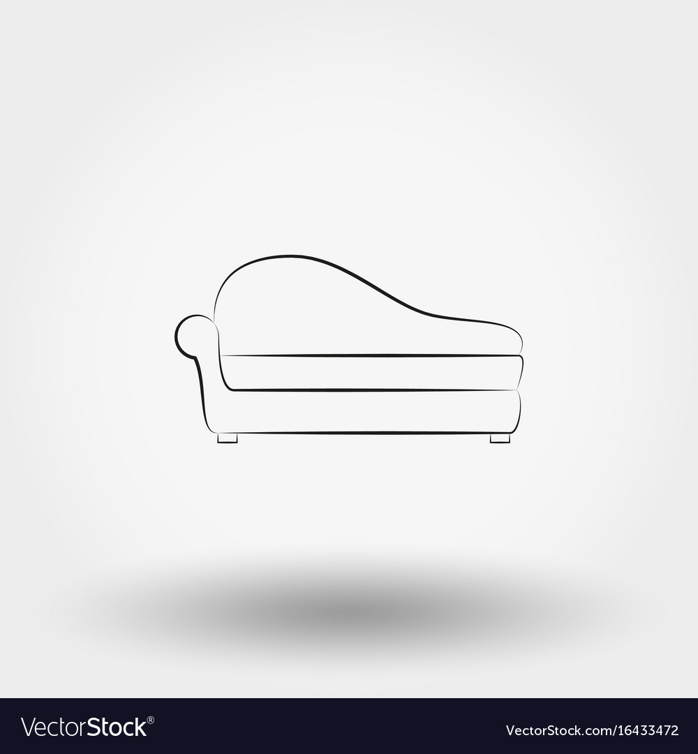 Soft sofa icon