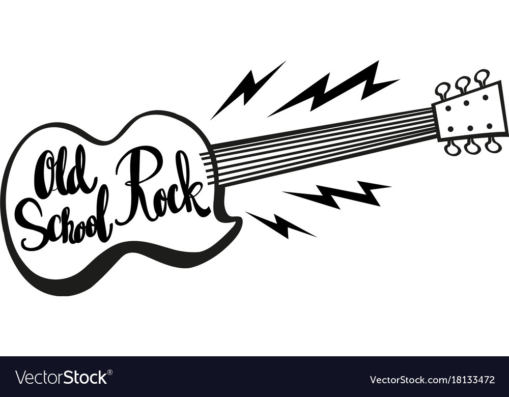 word-expression-for-old-school-rock-royalty-free-vector