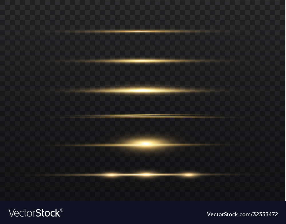 Yellow horizontal line Royalty Free Vector Image