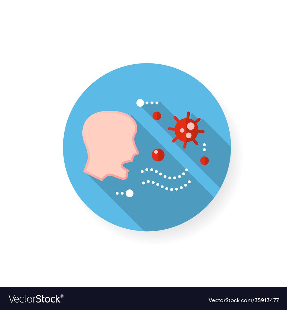 Airborne spread flat icon Royalty Free Vector Image