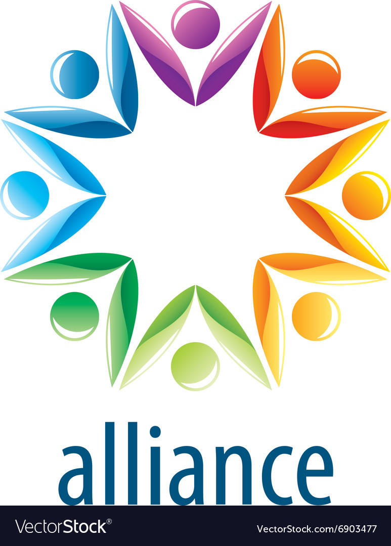 Human alliance logo Royalty Free Vector Image - VectorStock