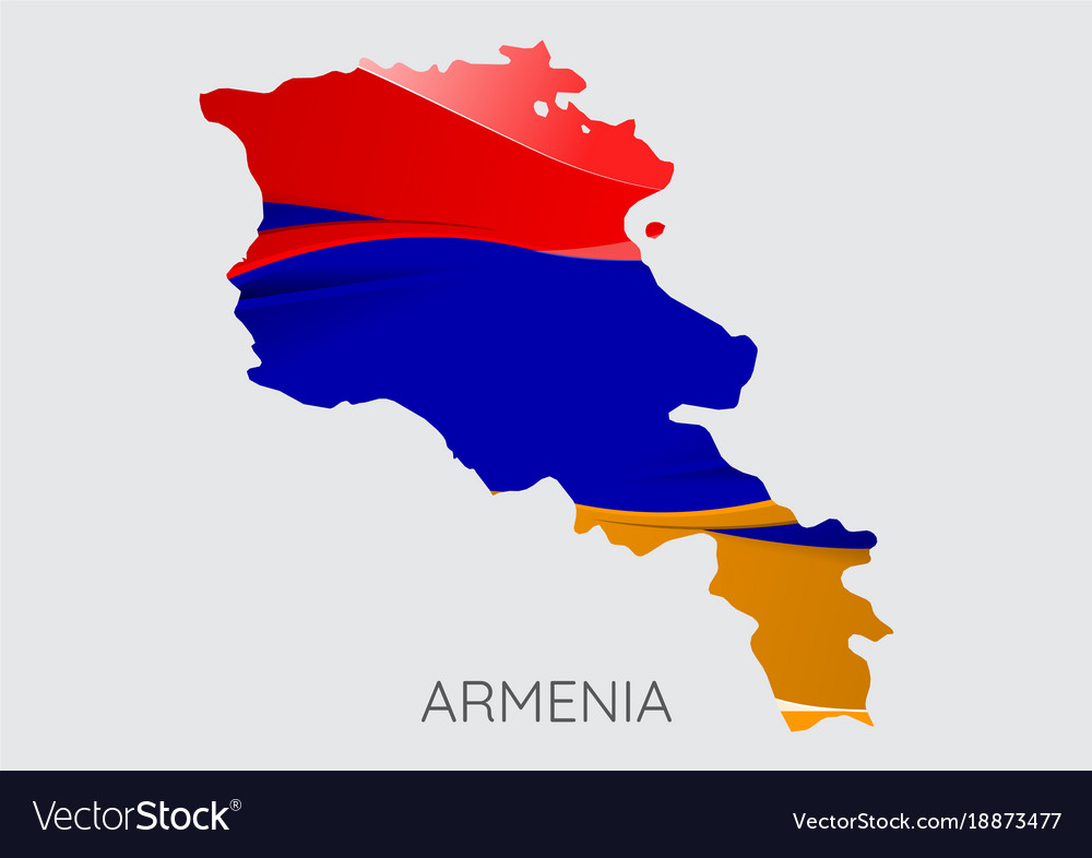 Карта армении вектор