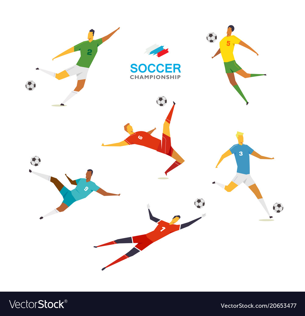 Soccer players set