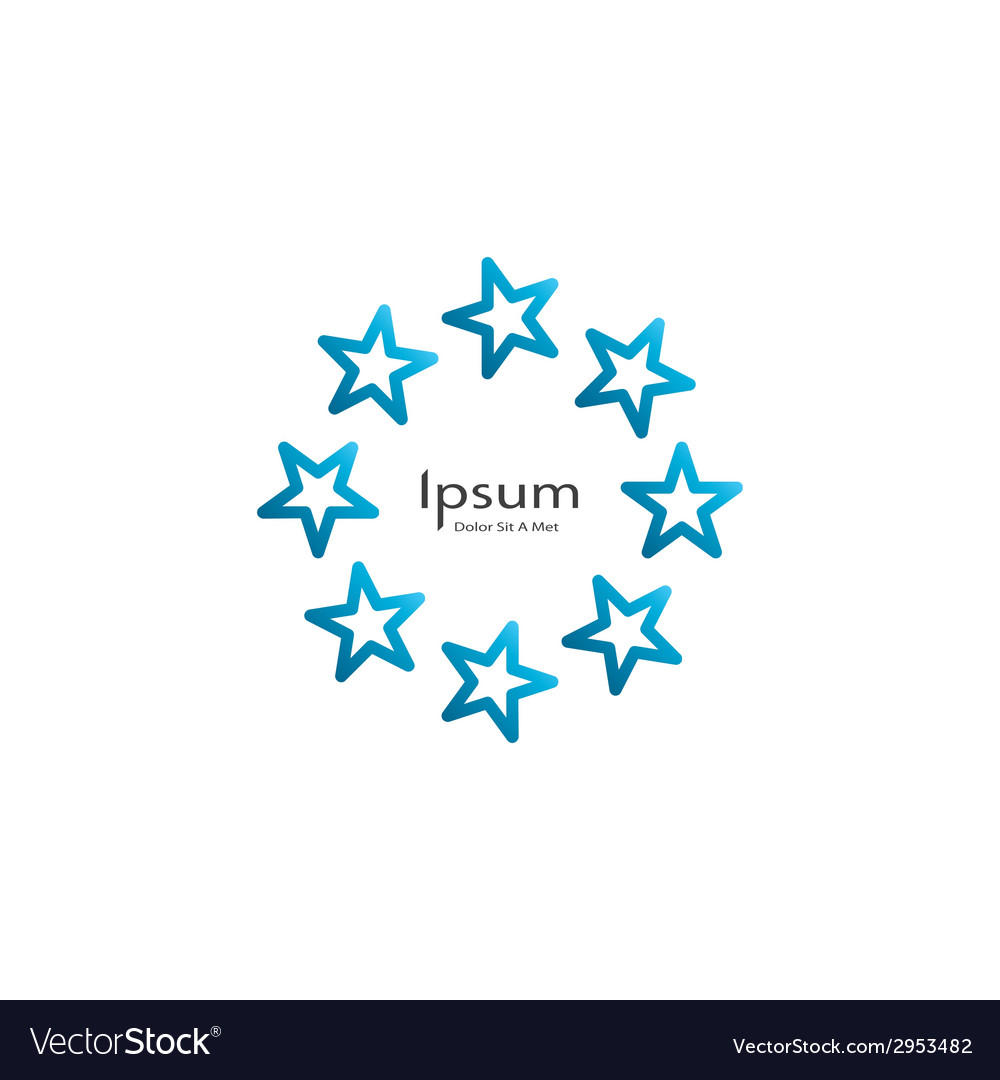 circle of stars royalty free vector image vectorstock