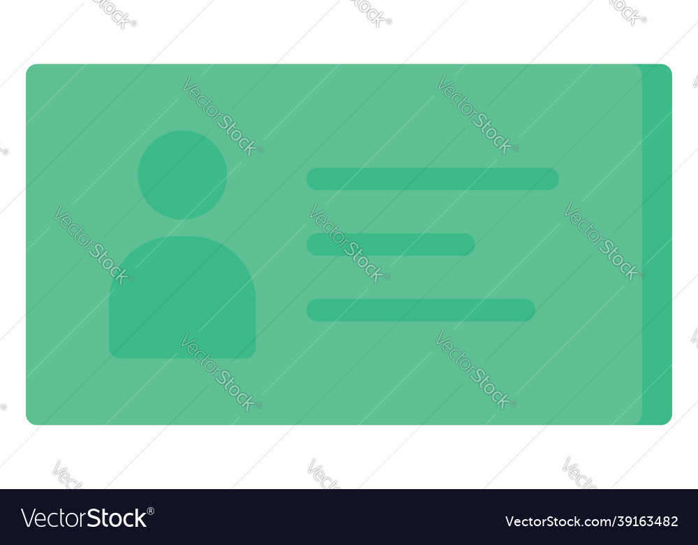 Contact card on a white background