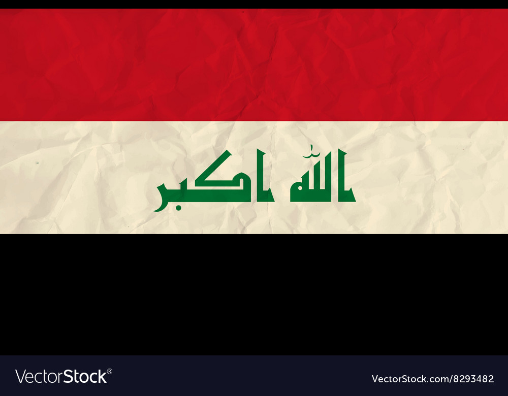 Iraq paper flag