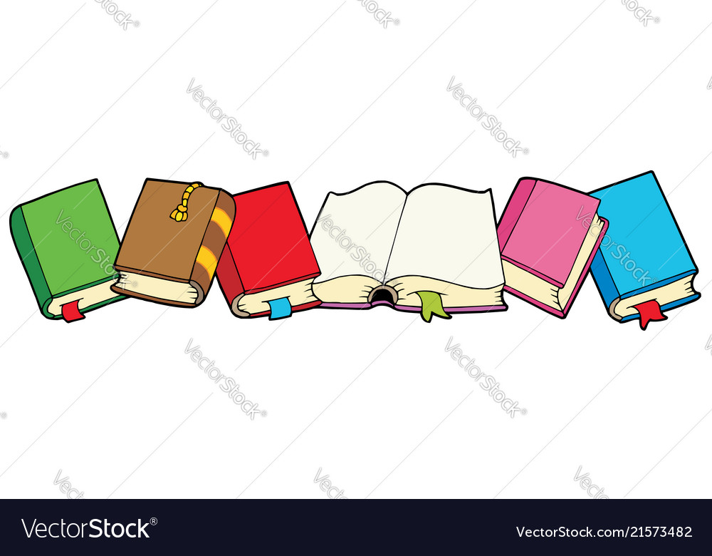 Stack Books Royalty Free Vector Image Vectorstock