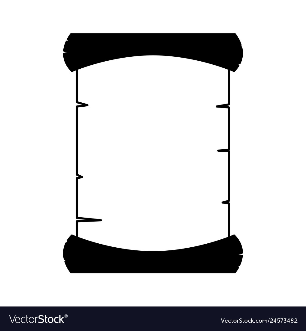 Parchment paper isolated icon