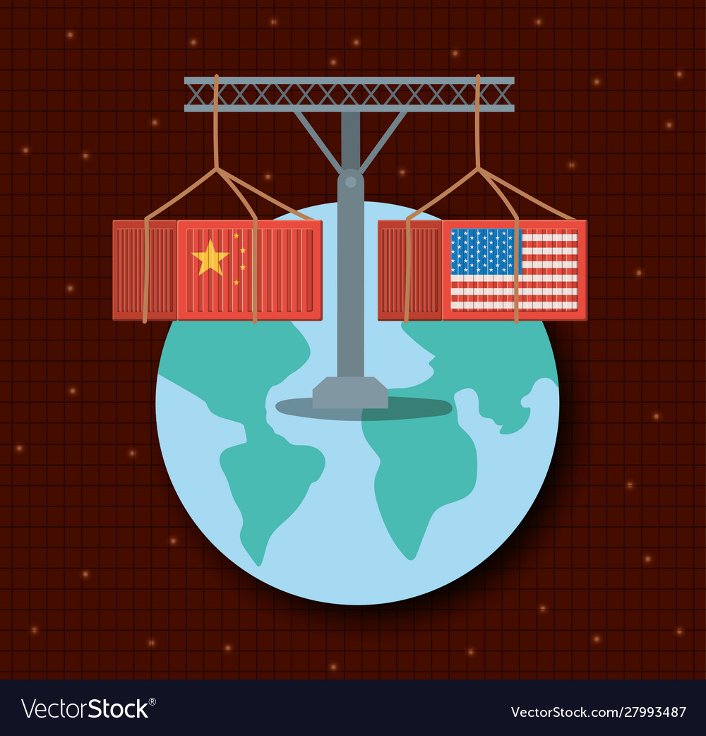 Commercial war between china and usa design