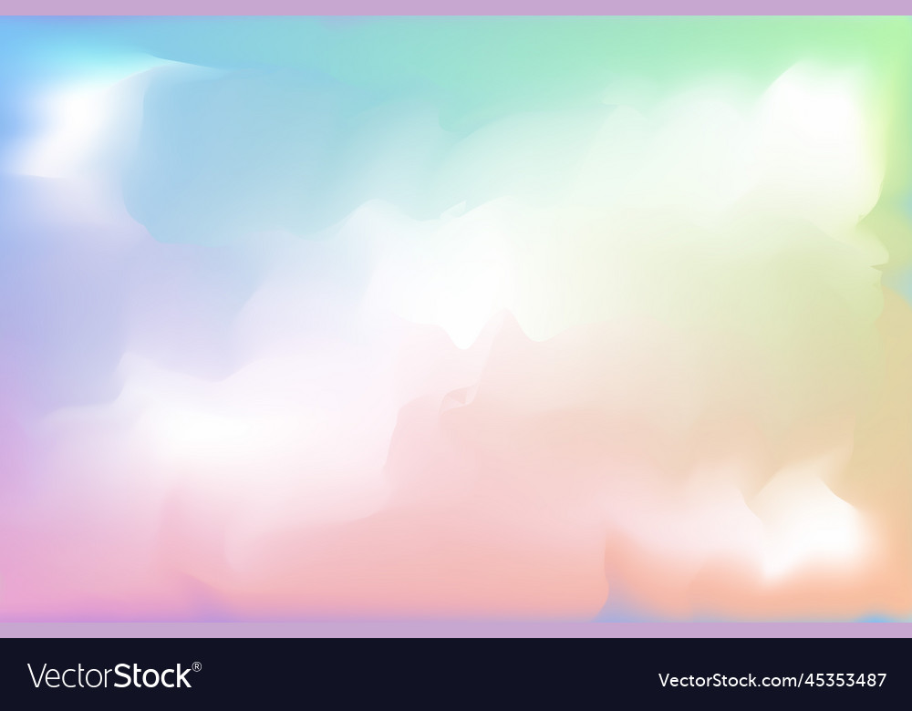 Dreamy abstract fluid holographic background Vector Image