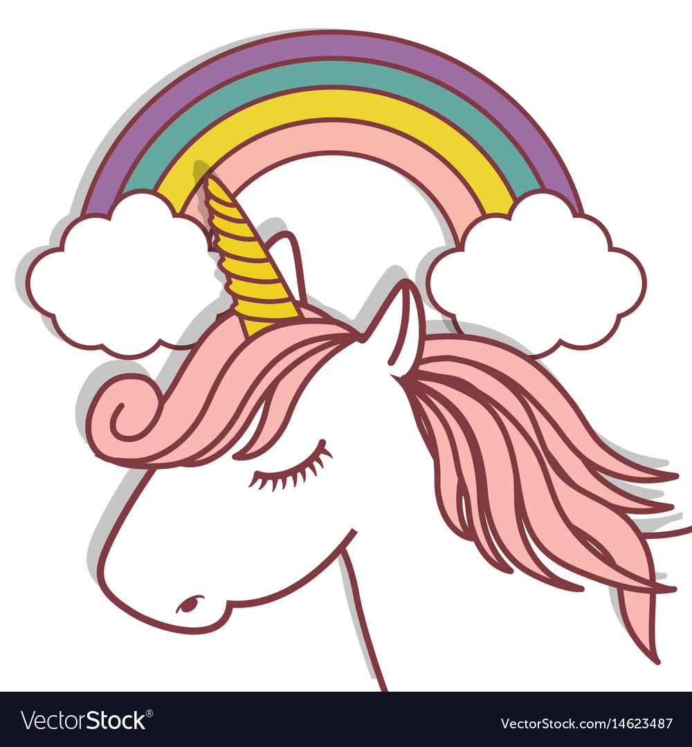 Download Magical unicorn design Royalty Free Vector Image