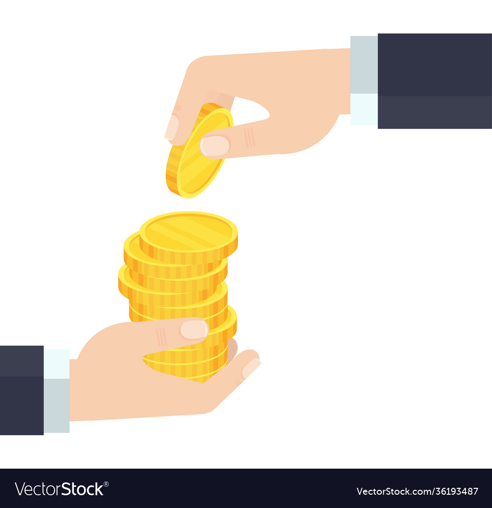 Money exchange flat banking Royalty Free Vector Image