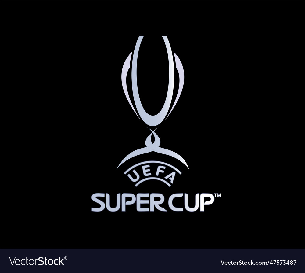 Super cup europe symbol logo football abstract Vector Image