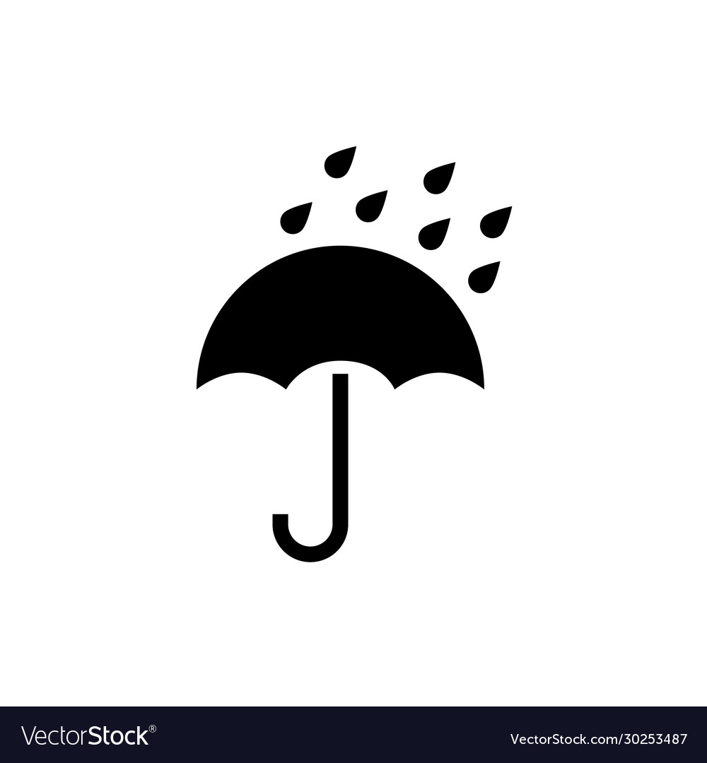 Umbrella icon rain protection umbrella Royalty Free Vector