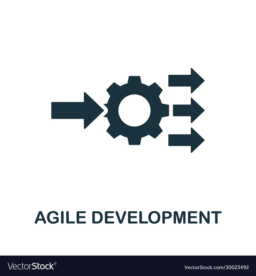 Agile development icon simple element from Vector Image